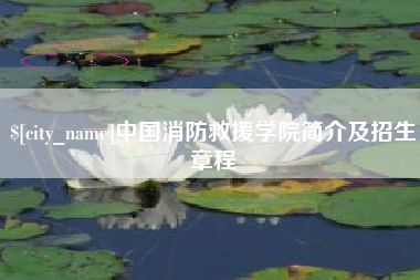 梅河口中国消防救援学院简介及招生章程
