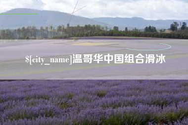 梅河口温哥华中国组合滑冰