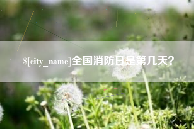 梅河口全国消防日是第几天？