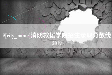 梅河口消防救援学院招生录取分数线2019