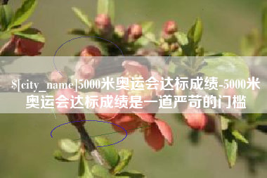 梅河口5000米奥运会达标成绩-5000米奥运会达标成绩是一道严苛的门槛