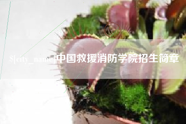 梅河口中国救援消防学院招生简章
