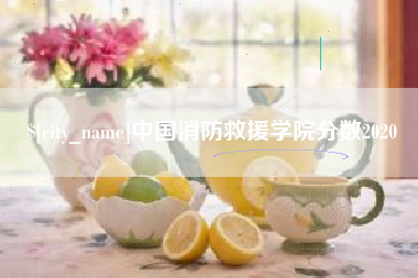 梅河口中国消防救援学院分数2020