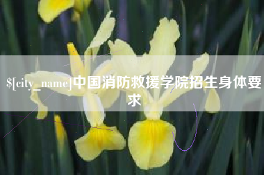 梅河口中国消防救援学院招生身体要求