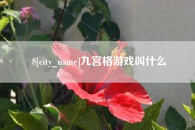 梅河口九宫格游戏叫什么