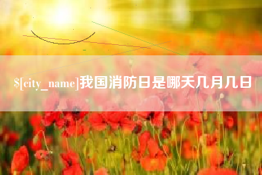 梅河口我国消防日是哪天几月几日