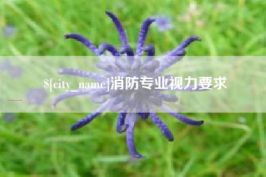 梅河口消防专业视力要求
