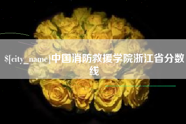梅河口中国消防救援学院浙江省分数线