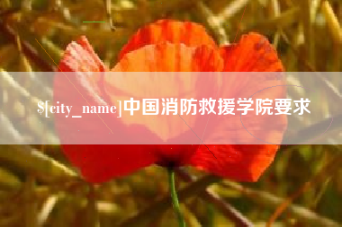 梅河口中国消防救援学院要求