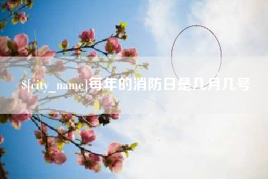 梅河口每年的消防日是几月几号