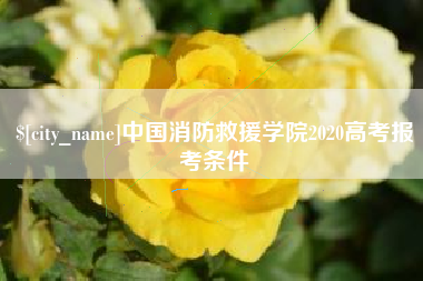 梅河口中国消防救援学院2020高考报考条件
