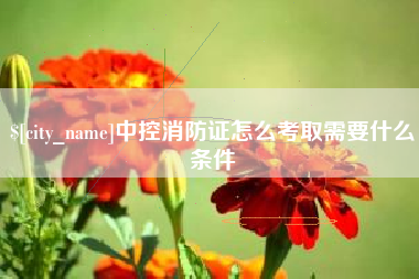 梅河口中控消防证怎么考取需要什么条件