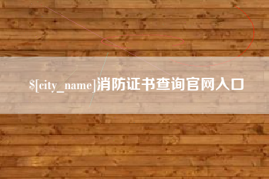 梅河口消防证书查询官网入口