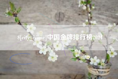 梅河口中国金牌排行榜2024