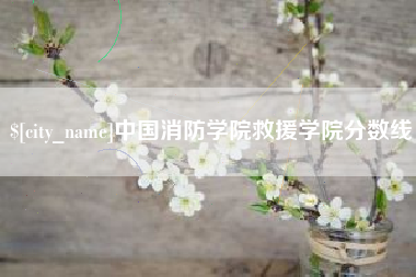 梅河口中国消防学院救援学院分数线