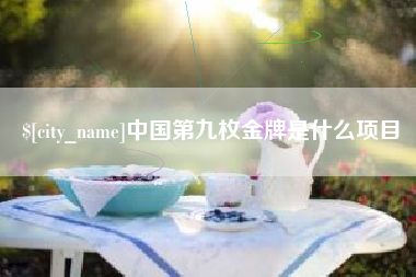 梅河口中国第九枚金牌是什么项目
